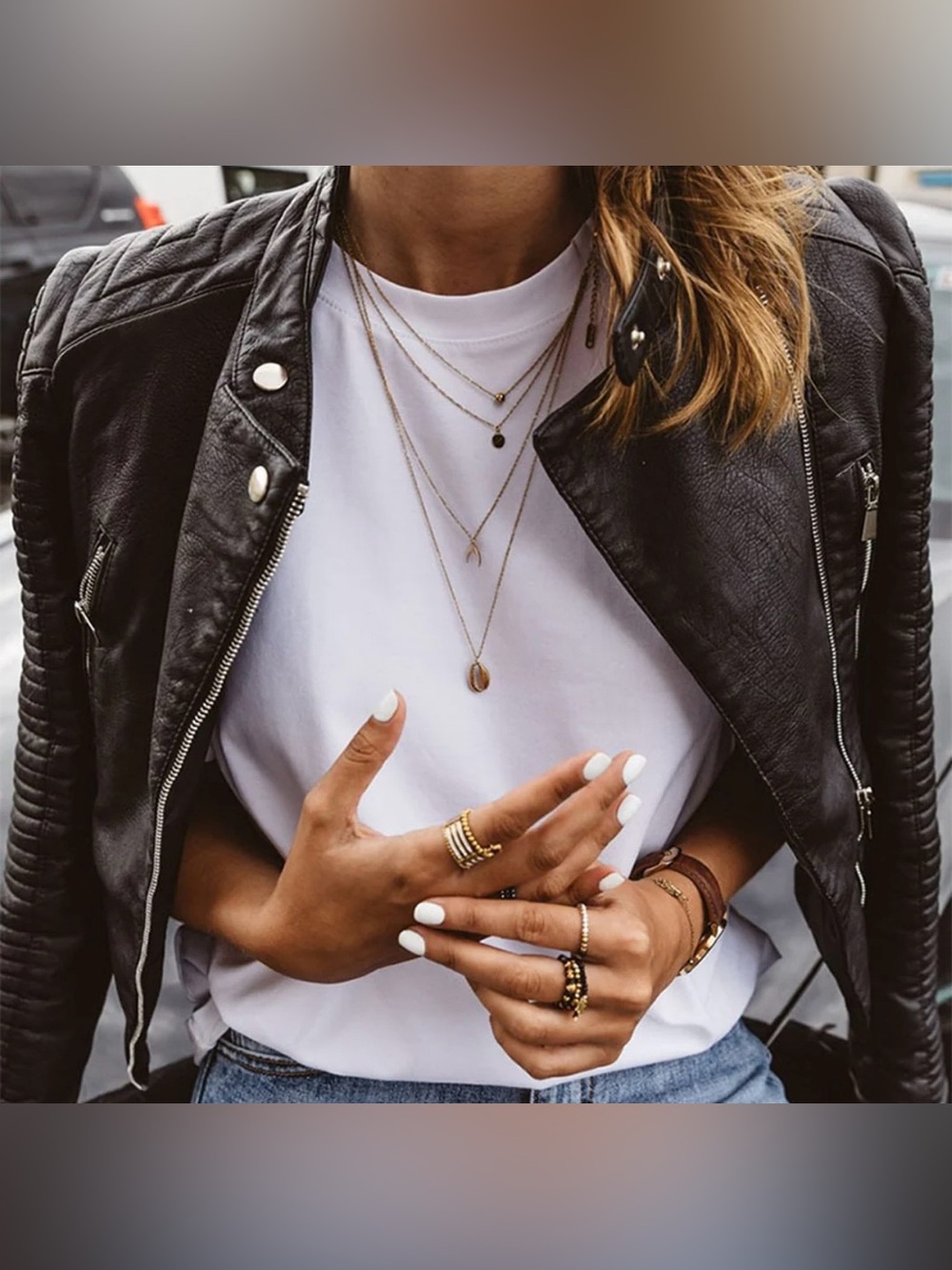 Black Leather Moto Jacket